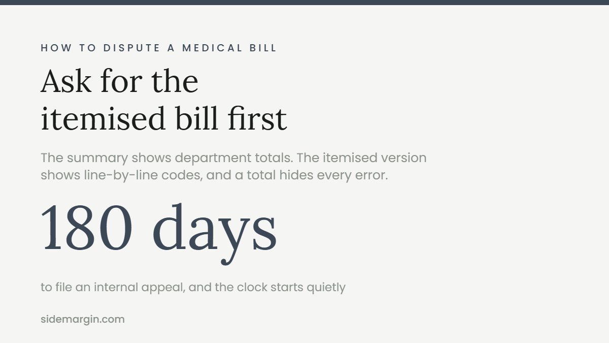 How to dispute a medical bill: start by requesting the itemised bill